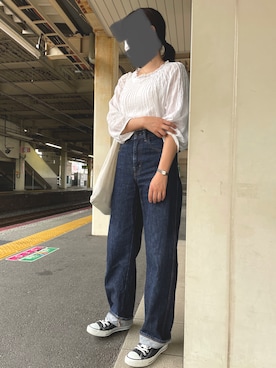 「mystic（ミスティック）のアイテム」を使った、丸顔夫婦の2人的生活さん（メンズ・165cm）の秋コーディネート