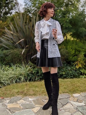 林川未来♂さん（レディース・172cm）の秋コーディネート