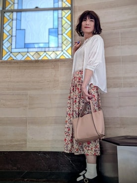 「FREE'S MART（フリーズマート）のアイテム」を使った、林川未来♂さん（レディース・172cm）の秋コーディネート