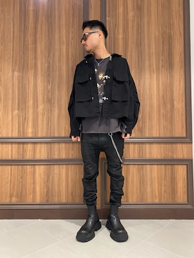 「DANKE SCHON（ダンケシェーン）のアイテム（ジャケット/アウター）」を使った、ASAHIさん（メンズ・175cm）の秋コーディネート