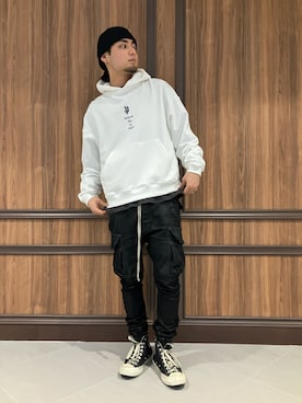 「A4A（エーフォーエー）のアイテム」を使った、ASAHIさん（メンズ・175cm）の春コーディネート