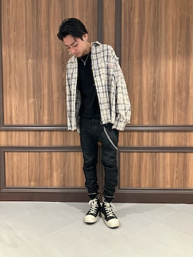 「DANKE SCHON（ダンケシェーン）のアイテム」を使った、ASAHIさん（メンズ・175cm）の春コーディネート