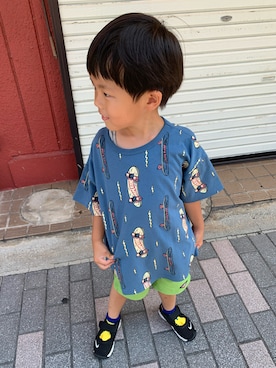 toooomaさん（キッズ・100cm）の夏コーディネート