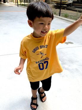 「JIPPON（ジポン）のアイテム」を使った、toooomaさん（キッズ・90cm）の夏コーディネート