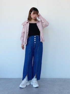 「GRL（グレイル）のアイテム（シューズ）」を使った、ながともさん（レディース・153cm）の秋コーディネート
