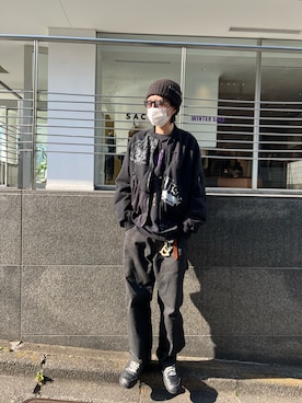 「UNDERCOVER（アンダーカバー）のアイテム」を使った、サトウ コウタさん（メンズ・179cm）の冬コーディネート