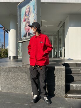 「UNDERCOVER（アンダーカバー）のアイテム（ジャケット/アウター）」を使った、サトウ コウタさん（メンズ・179cm）の冬コーディネート