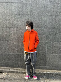 VETEMENTS ヴェトモン ロンTパーカー オレンジ BOB（ボブ）の「BOB/ボブ/KNITボンディングパーカー/WISH 444