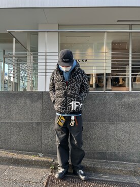 「1piu1uguale3 RELAX（ウノピュウノウグァーレトレリラックス）のアイテム（ジャケット/アウター）」を使った、サトウ コウタさん（メンズ・179cm）の冬コーディネート