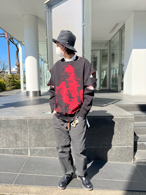 サトウ コウタ Royal Flash 代官山店 Takahiromiyashitathesoloist のニット セーターを使ったコーディネート Wear サトウ コウタ Royal Flash 代官山店 Takahiromiyashitathesoloist のニット セーターを使ったコーディネート Wear