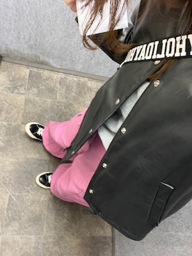 「アイテム（カーゴパンツ）」を使った、yu1978さん（レディース・162cm・40代）の秋コーディネート