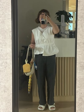 「MUJI Labo（ムジラボ）のアイテム」を使った、mini.meさん（レディース・150cm）の夏コーディネート