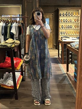 「PULL&BEAR（プルアンドベア）のアイテム（トップス）」を使った、mini.meさん（レディース・150cm）の夏コーディネート