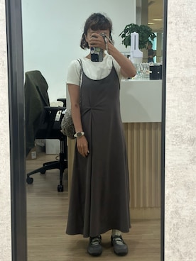 「rockfish のアイテム（シューズ、グレー系）」を使った、mini.meさん（レディース・150cm）の夏コーディネート