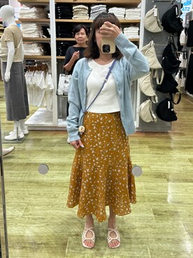 「PULL&BEAR（プルアンドベア）のアイテム（トップス）」を使った、mini.meさん（レディース・150cm）の夏コーディネート