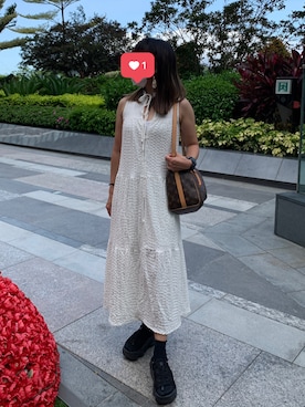 「PULL&BEAR（プルアンドベア）のアイテム（ワンピース/ドレス）」を使った、mini.meさん（レディース・150cm）の夏コーディネート