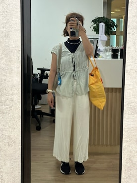 「NIKE（ナイキ）のアイテム（シューズ、ブラック系）」を使った、mini.meさん（レディース・150cm）の夏コーディネート