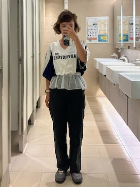 「MUJI Labo（ムジラボ）のアイテム」を使った、mini.meさん（レディース・150cm）の夏コーディネート