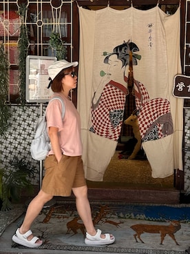 「NIKE（ナイキ）のアイテム」を使った、mini.meさん（レディース・150cm）の夏コーディネート