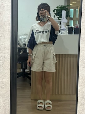 「NIKE（ナイキ）のアイテム」を使った、mini.meさん（レディース・150cm）の夏コーディネート