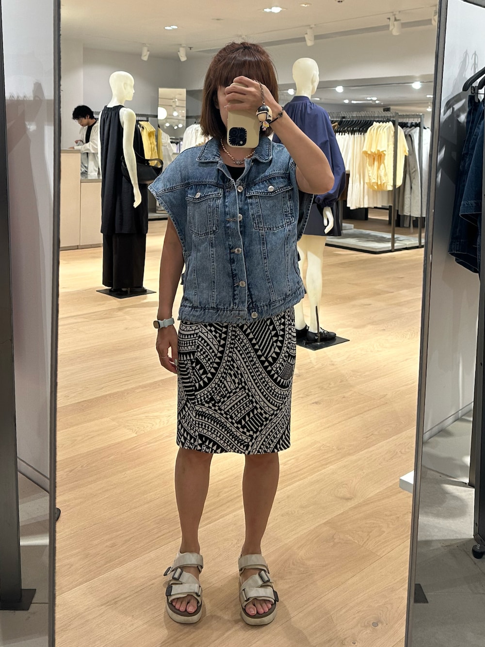 「suicokeのアイテム（サンダル、ホワイト系）」を使った、mini.meさん（レディース・150cm）の夏コーディネートの1枚目の写真
