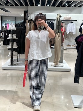 「MUJI Labo（ムジラボ）のアイテム」を使った、mini.meさん（レディース・150cm）の夏コーディネート