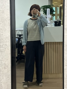 「アイテム（スリッポン）」を使った、mini.meさん（レディース・150cm）の秋コーディネート