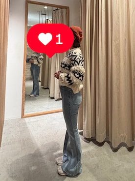 「FRAMeWORK（フレームワーク）のアイテム」を使った、mini.meさん（レディース・150cm）の冬コーディネート