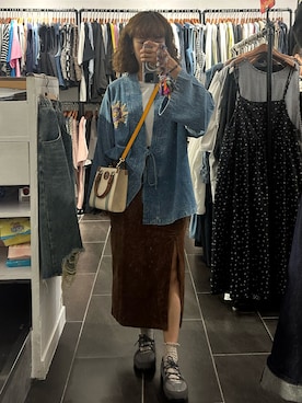 「TORY BURCH（トリーバーチ）のアイテム」を使った、mini.meさん（レディース・150cm）の春コーディネート
