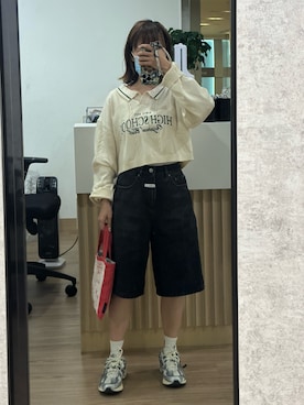 「MARITHE + FRANCOIS GIRBAUD（マリテフランソワジルボー）のアイテム」を使った、mini.meさん（レディース・150cm）の春コーディネート