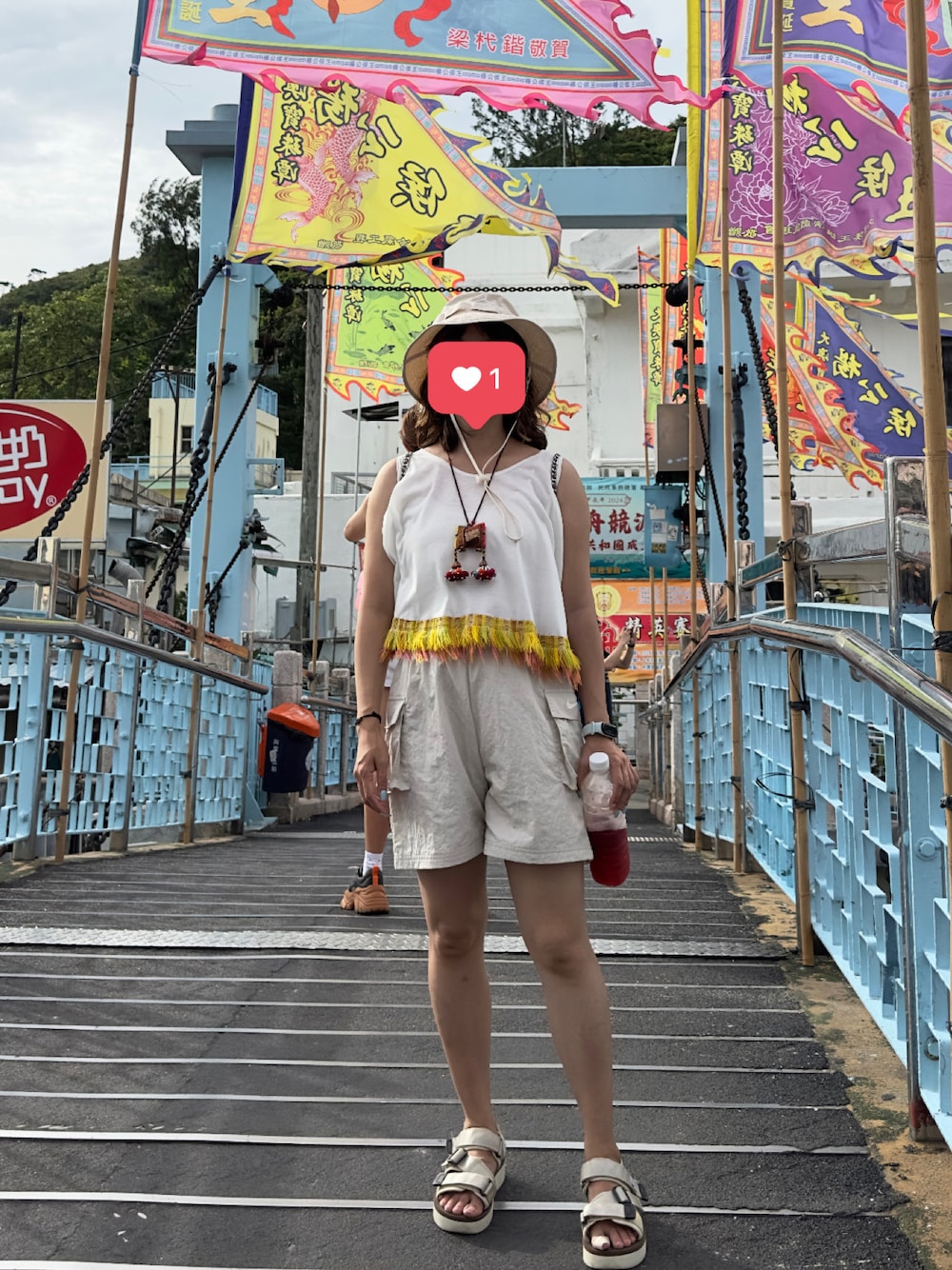 「suicokeのアイテム（サンダル、ベージュ系）」を使った、mini.meさん（レディース・150cm）の夏コーディネートの1枚目の写真