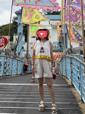 「suicoke（スイコック）のアイテム」を使った、mini.meさん（レディース・150cm）の夏コーディネート