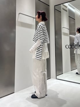 「CODE A（コードエー）のアイテム」を使った、Rielさん（レディース・163cm）の春コーディネート