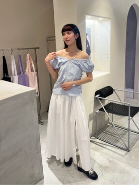 「CODE A（コードエー）のアイテム」を使った、Rielさん（レディース・163cm）の春コーディネート