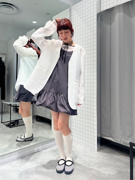 「CODE A（コードエー）のアイテム」を使った、Rielさん（レディース・163cm）の春コーディネート