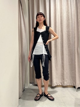 「CODE A（コードエー）のアイテム（トップス）」を使った、Rielさん（レディース・163cm）の春コーディネート