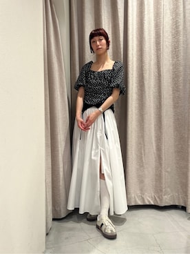 「CODE A（コードエー）のアイテム（トップス）」を使った、Rielさん（レディース・163cm）の春コーディネート