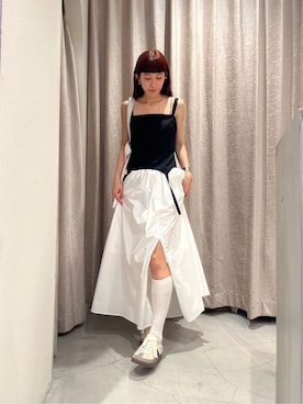 「CODE A（コードエー）のアイテム（トップス）」を使った、Rielさん（レディース・163cm）の春コーディネート