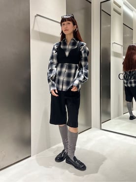 「CODE A（コードエー）のアイテム（トップス）」を使った、Rielさん（レディース・163cm）の冬コーディネート