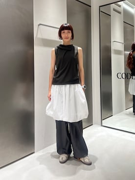 「PROTAGONISTA（プロタゴニスタ）のアイテム」を使った、Rielさん（レディース・163cm）の夏コーディネート