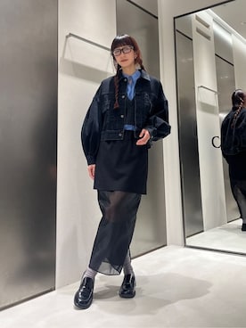 「CODE A（コードエー）のアイテム（トップス）」を使った、Rielさん（レディース・163cm）の冬コーディネート