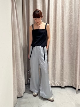 「CODE A（コードエー）のアイテム（トップス）」を使った、Rielさん（レディース・163cm）の夏コーディネート