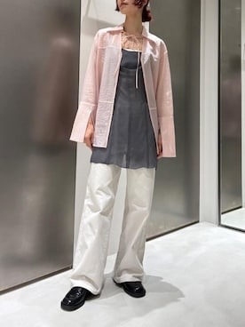 「CODE A（コードエー）のアイテム」を使った、Rielさん（レディース・163cm）の春コーディネート