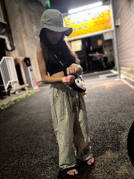 「アイテム（トップス）」を使った、ricoharuさん（レディース・152cm・10代）の夏コーディネート