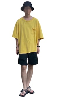 「アイテム（デジタル腕時計）」を使った、168さん（メンズ・170cm）の夏コーディネート