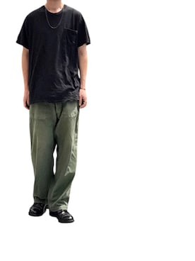 「HANES(ヘインズ)のアイテム」を使った、168さん(メンズ・170cm)の夏コーディネート