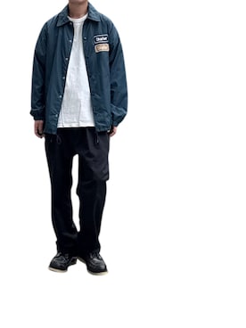 「アイテム（ナイロンジャケット）」を使った、168さん（メンズ・170cm）の秋コーディネート