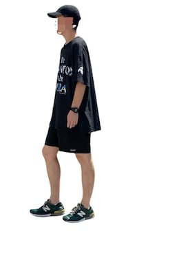 「アイテム（デジタル腕時計）」を使った、168さん（メンズ・170cm）の夏コーディネート