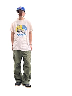 「ミリタリーパンツ」｜168さん（メンズ・170cm）の秋コーディネート