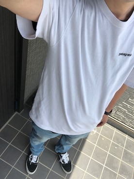 「patagonia」｜「アイテム（アナログ腕時計）」を使った、168さん（メンズ・170cm）の夏コーディネート